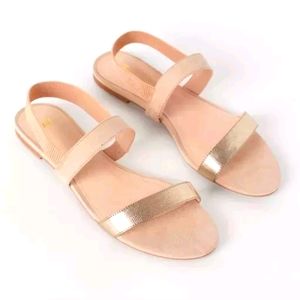 H&M Gold and Beige sandals size 38